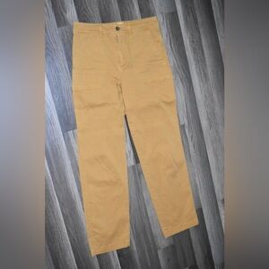 GAP highrise girlfriend wide leg khaki straight leg utility pant size 6 tall